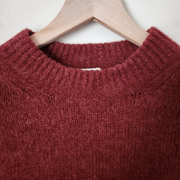 Nation LTD | Shane Alpaca & Wool Blend Sweater Dress in Rust - Size M - Picture 3 of 11